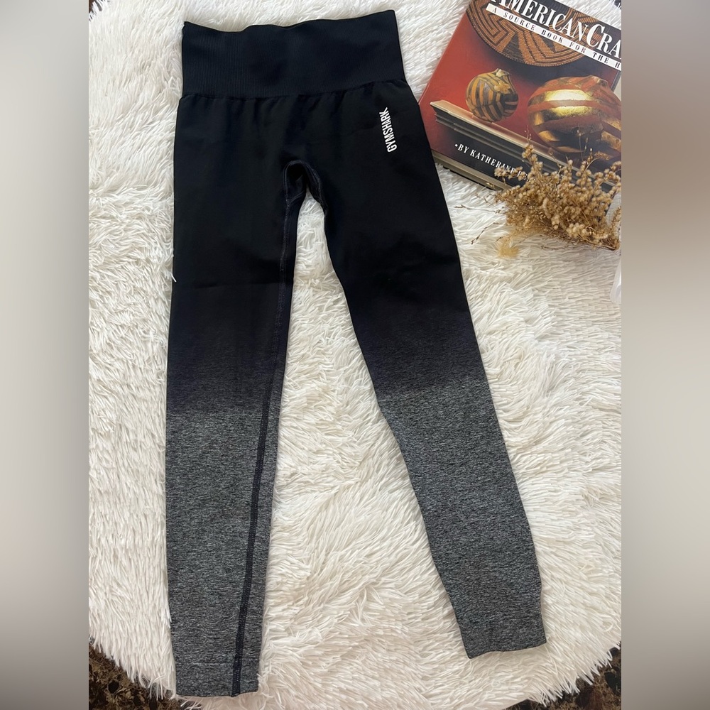Gymshark black and grey ombre leggings